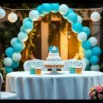 Bautizo decoración con globos