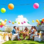 Cómo influye el clima en la decoración con globos en exteriores