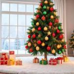 Decoracion con globos navideños