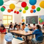 Decoración con globos para colegios y centros educativos