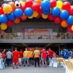 Decoración con globos para eventos deportivos