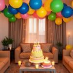 Decoración con globos para fiestas privadas en casa