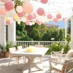 Decoración con globos para terrazas y espacios abiertos