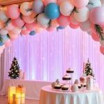 Decoración con globos de Navidad