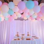 Decoración con globos en el techo: ideas y ejemplos
