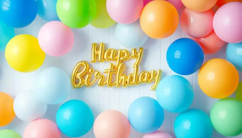 Decoración con globos para cumpleaños