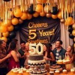 50th birthday balloon decoration: making milestones memorable