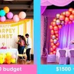 Balloon decoration for different budgets: what $100 vs $500 gets you