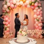 Balloon decoration for engagement