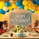 Balloon decoration for retirement