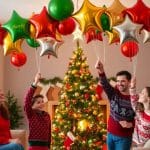 Christmas balloon decorations