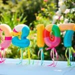 Creating balloon numbers that stand perfectly straight