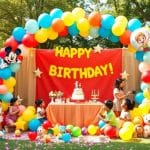 Disney & cartoon themes balloon decoration for kids' parties