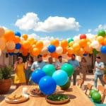 Mediterranean color palettes for balloons