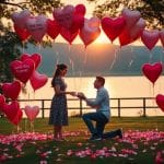 Romantic balloon ideas for proposals