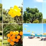 Seasonal balloon decoration ideas for Barcelona's four seasons