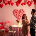 Valentine's Day balloon decoration for a memorable surprise