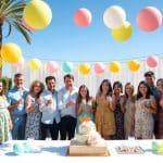 Decoración con globos para baby showers en Barcelona
