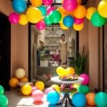 Decoración de globos para escaparates en Barcelona