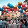 Decoración de globos para fiestas con estilo Barcelona