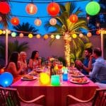 Decoración de globos para fiestas de verano en Barcelona