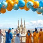 Decoración de globos para graduaciones en Barcelona