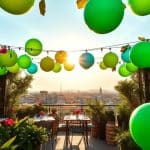 Decoración sostenible con globos en Barcelona
