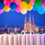 Guirnaldas de globos en Barcelona